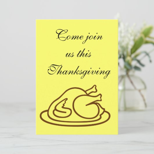 感謝祭招待状 招待状 (スタンド正面)