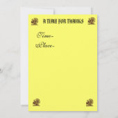 感謝祭招待状 招待状 (裏面)