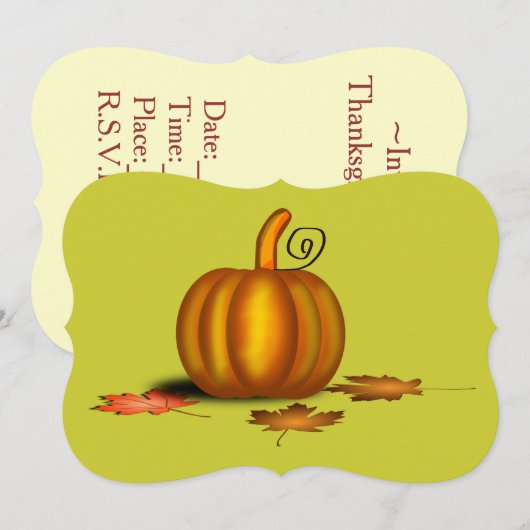 感謝祭招待状 招待状 (正面/裏面)