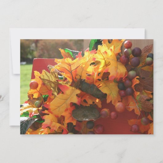 感謝祭招待状 招待状 (正面)