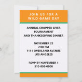 感謝祭招待状 招待状 (裏面)