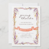 感謝祭招待状 招待状 (正面)