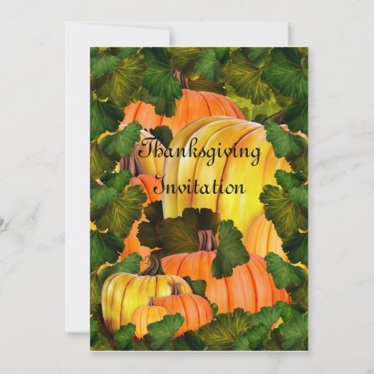 感謝祭招待状 招待状 (裏面)