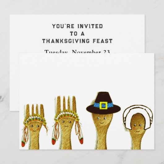 感謝祭招待状 招待状 (正面/裏面)