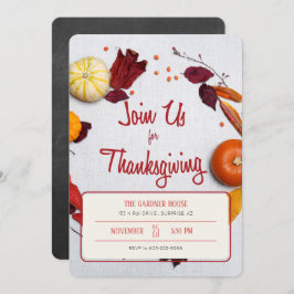 感謝祭招待状 招待状