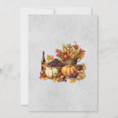 感謝祭招待状 招待状 (裏面)