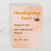 感謝祭招待状 招待状 (正面/裏面)