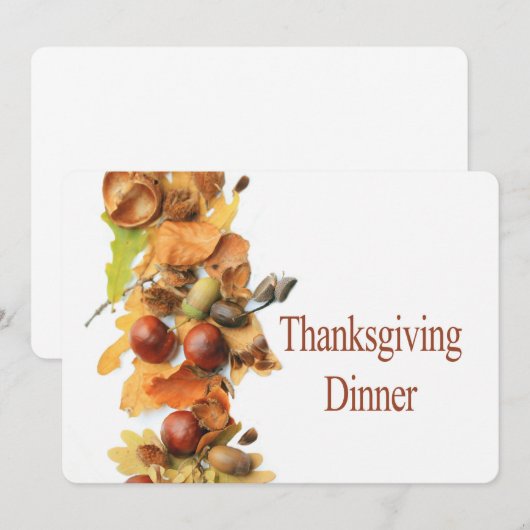 感謝祭招待状 招待状 (正面/裏面)