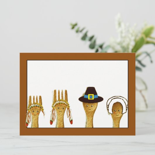 感謝祭招待状 招待状 (スタンド正面)