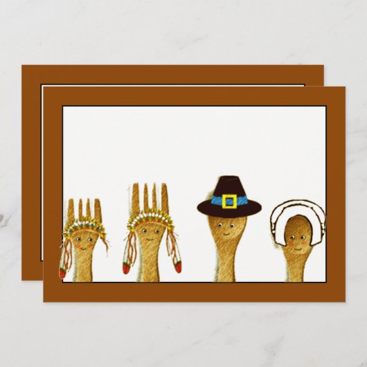 感謝祭招待状 招待状 (正面/裏面)