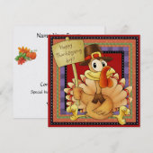 感謝祭招待状- SRF 招待状 (正面/裏面)