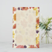 感謝祭文秋の花紅葉 便箋 (スタンド正面)