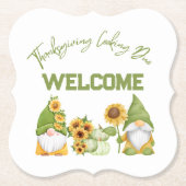 感謝祭料理デュオへようこそ | ペーパーコースター (正面)