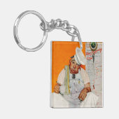 感謝祭日の青 キーホルダー (正面左)