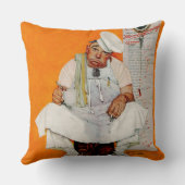 感謝祭日の青 クッション (裏面)