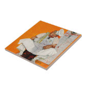 感謝祭日の青 タイル (側面)