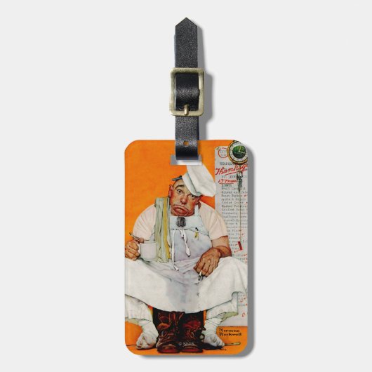 感謝祭日の青 ラゲッジタグ (正面縦)