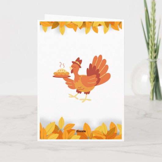 感謝祭日挨拶状 カード (裏面)