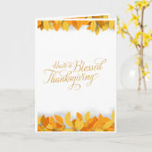 感謝祭日挨拶状 カード (黄色い花)