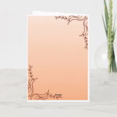 感謝祭日挨拶状 カード (裏面)