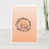 感謝祭日挨拶状 カード (正面)