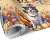感謝祭日本のの紅葉で顎 ラッピングペーパー (ロールコーナー)