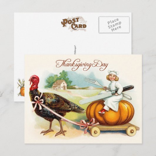感謝祭日 シーズンポストカード (正面/裏面)