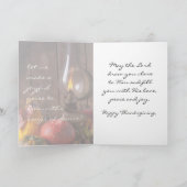 感謝祭来で彼の存在に,詩篇95 シーズンカード (内部)