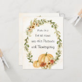 感謝祭来のアパートで彼の前に カード (正面/裏面インサイチュ)