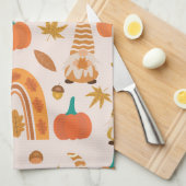 感謝祭格言とカボチャ離れと キッチンタオル (四つ折り)