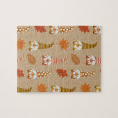 感謝祭格言と紅葉 ジグソーパズル (横)