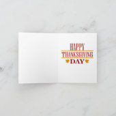 感謝祭格言グリーティングカード シーズンカード (内部)
