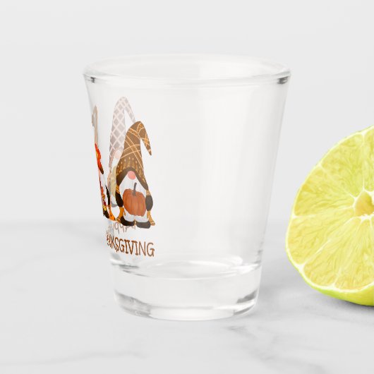 感謝祭格言ショットグラス ショットグラス (右)