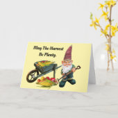 感謝祭格言ハーベストグリーティングカード カード (黄色い花)