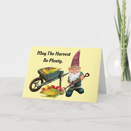 感謝祭格言ハーベストグリーティングカード カード (正面)