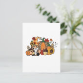 感謝祭格言紅葉格言おもしろい秋 シーズンポストカード (スタンド正面)