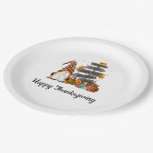 感謝祭格言,秋,秋,カボチャパーティー ペーパープレート (アングル)