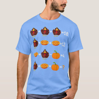 感謝祭演算の順序クイズ数学先生 Tシャツ