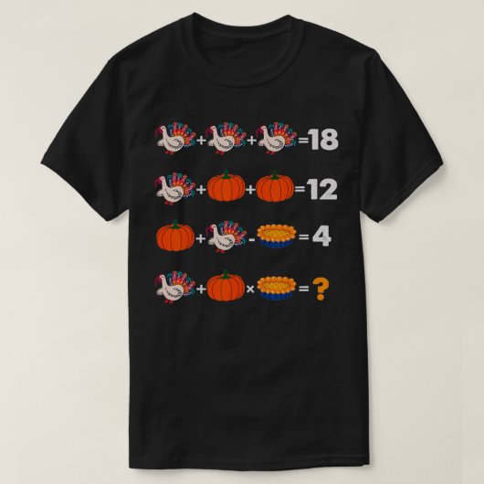感謝祭演算先生 Tシャツ (デザイン正面)