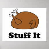 感謝祭物おもしろいイットトルコ ポスター (正面)