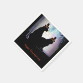 感謝祭猫ちゃん スタンダードカクテルナプキン (角)