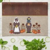 感謝祭猫 キッチンタオル (折り畳み)