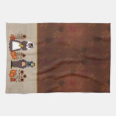 感謝祭猫 キッチンタオル (横)