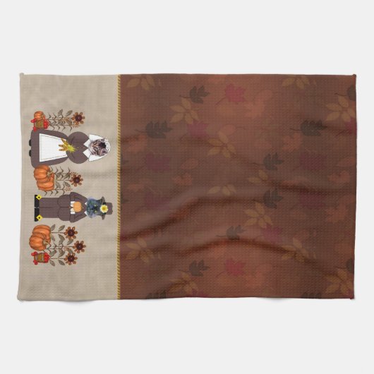 感謝祭猫 キッチンタオル (横)