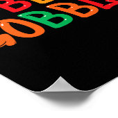 感謝祭男性へ女性トルコの日ゴブルGobbl ポスター (角)