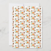 感謝祭祈と共に与え感謝してい楽に 招待状 (裏面)