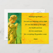 感謝祭祈りの言葉 シーズンポストカード (正面/裏面)