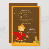 感謝祭秋のハーベストスカイク招待状 招待状 (正面/裏面)