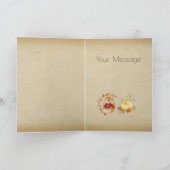 感謝祭秋の秋ヴィンテージカード カード (内部)