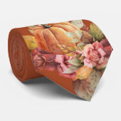 感謝祭秋オータムオレンジカボチャ感謝祭 ネクタイ (ロール)